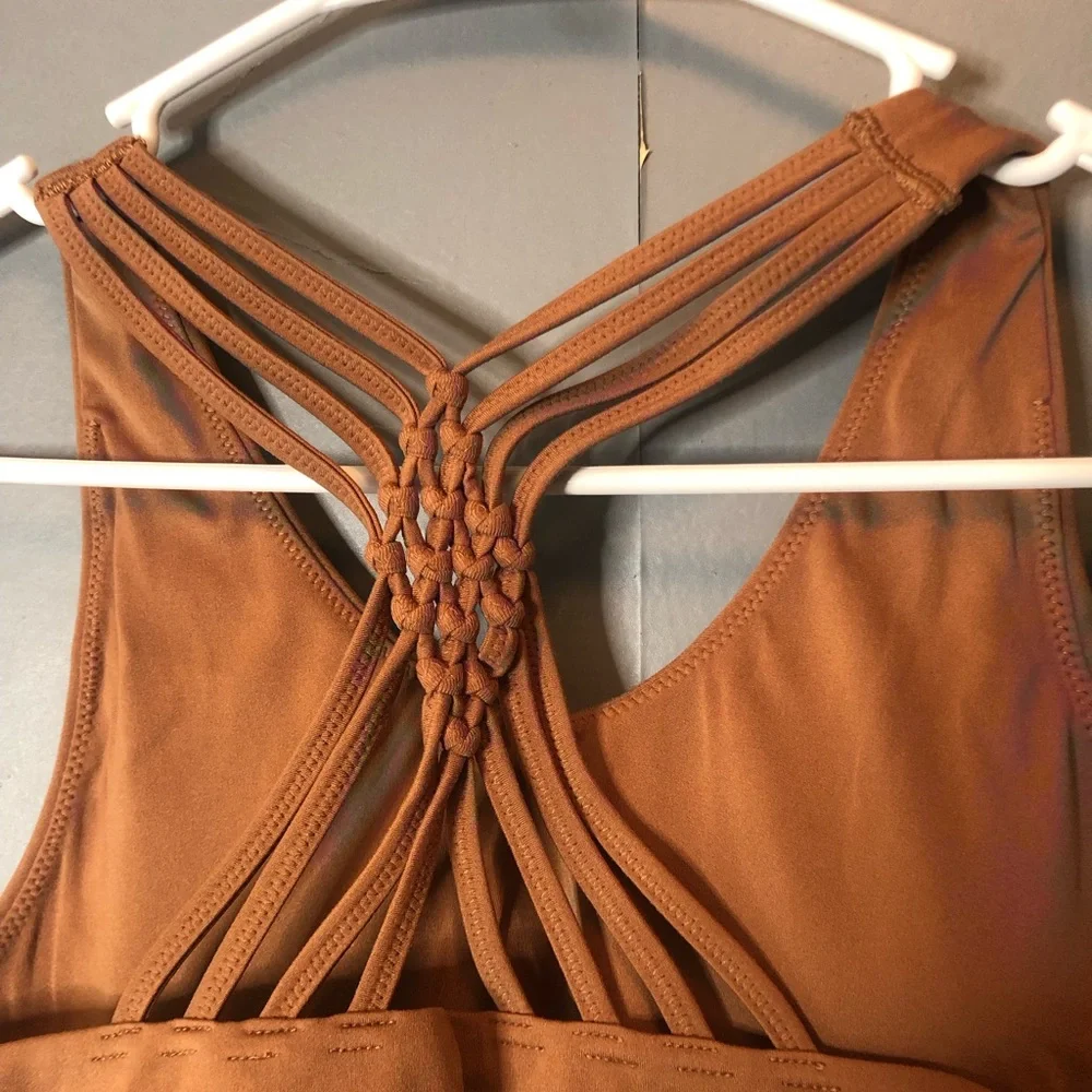 aerie Rust-Brown Seamless Crop‎ Bralette size small